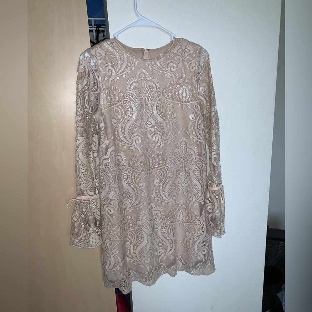 Nude Sequin Dress